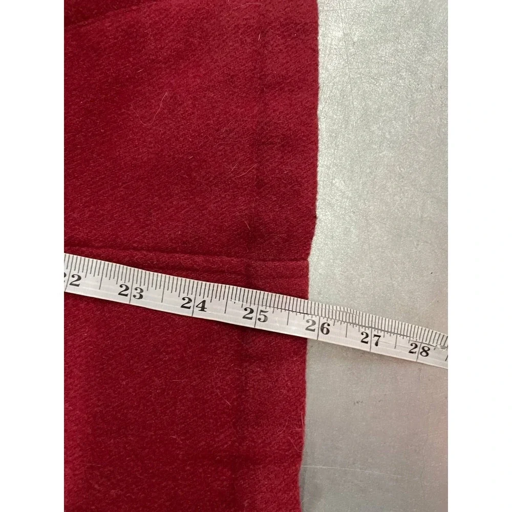 Vintage Columbia Button Up Jacket Womens XL Red Wool Blend Lined‎